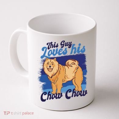 This Guy Loves His Chow Chow Dog Coffee Mug