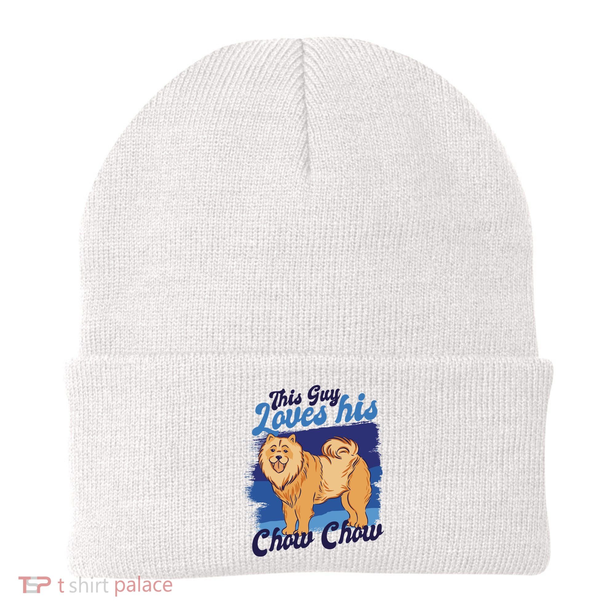 This Guy Loves His Chow Chow Dog Beanie
