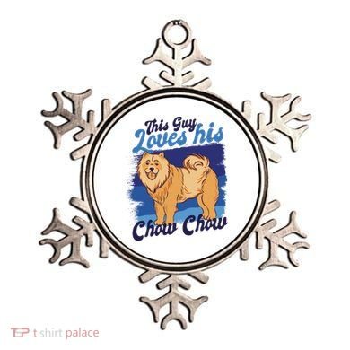 This Guy Loves His Chow Chow Dog Ornament