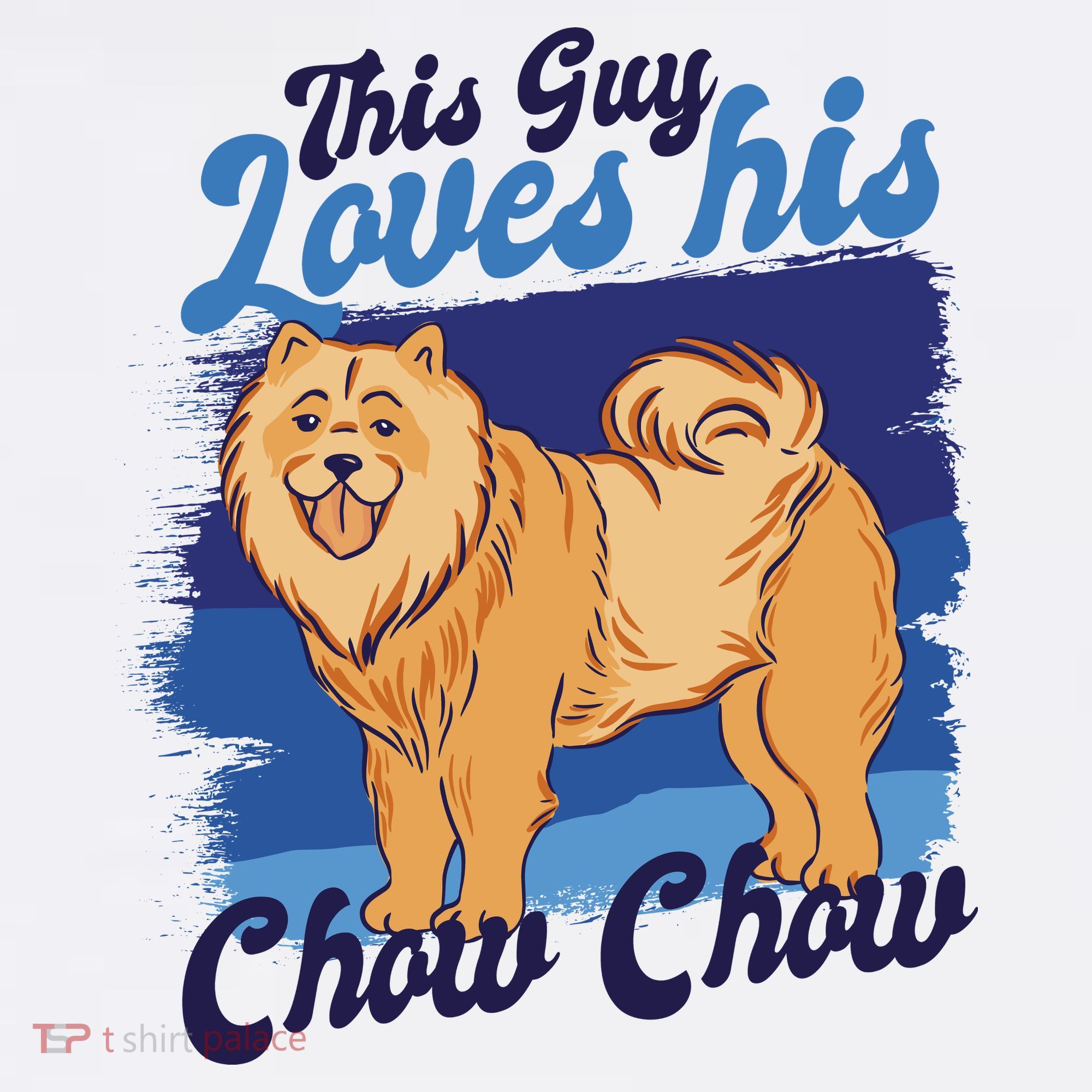 This Guy Loves His Chow Chow Dog Women's Tank Top