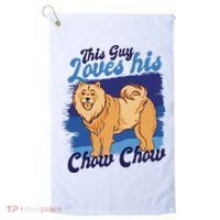 This Guy Loves His Chow Chow Dog Golf Towel thumb 0