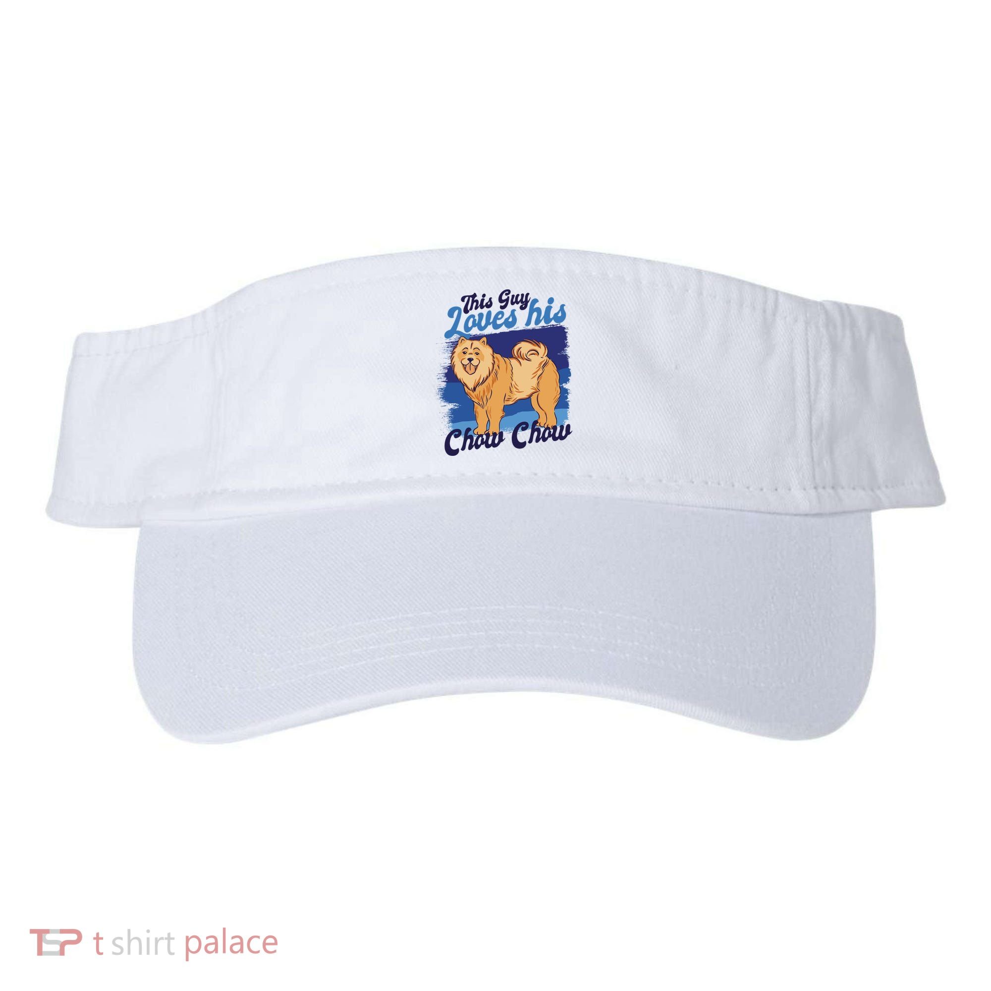 This Guy Loves His Chow Chow Dog Visor