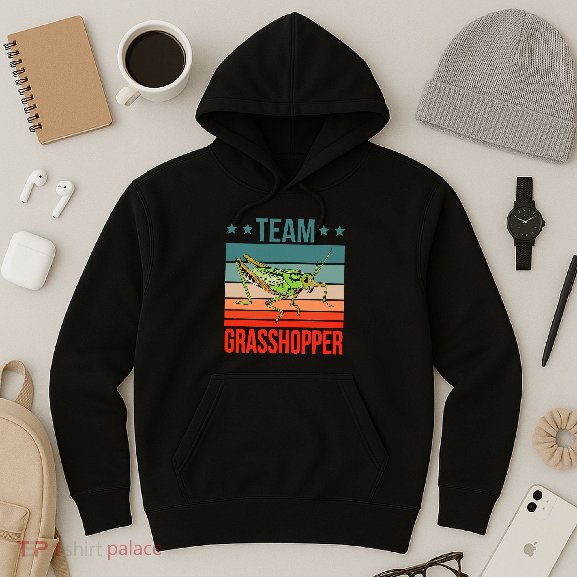 Team Grasshopper Locust Entomologist Insect Grasshopper Hoodie
