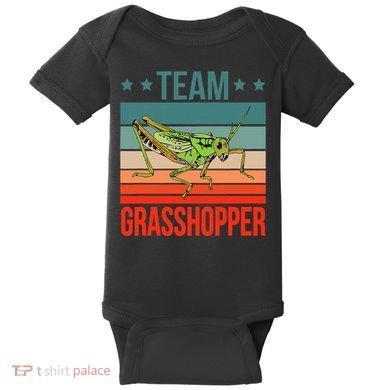 Team Grasshopper Locust Entomologist Insect Grasshopper Baby Bodysuit