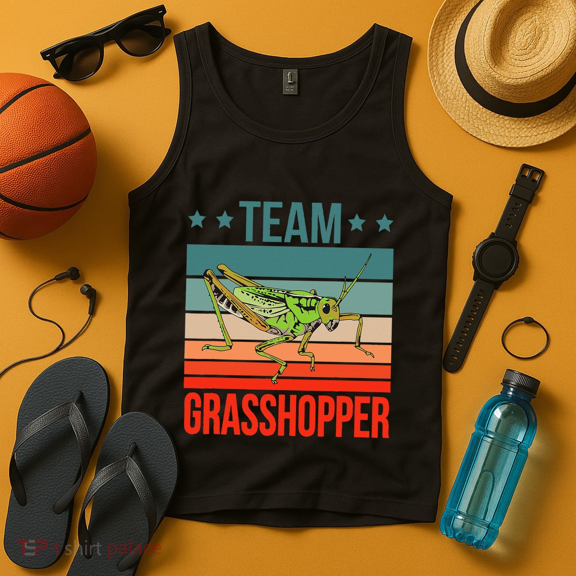 Team Grasshopper Locust Entomologist Insect Grasshopper Tank Top