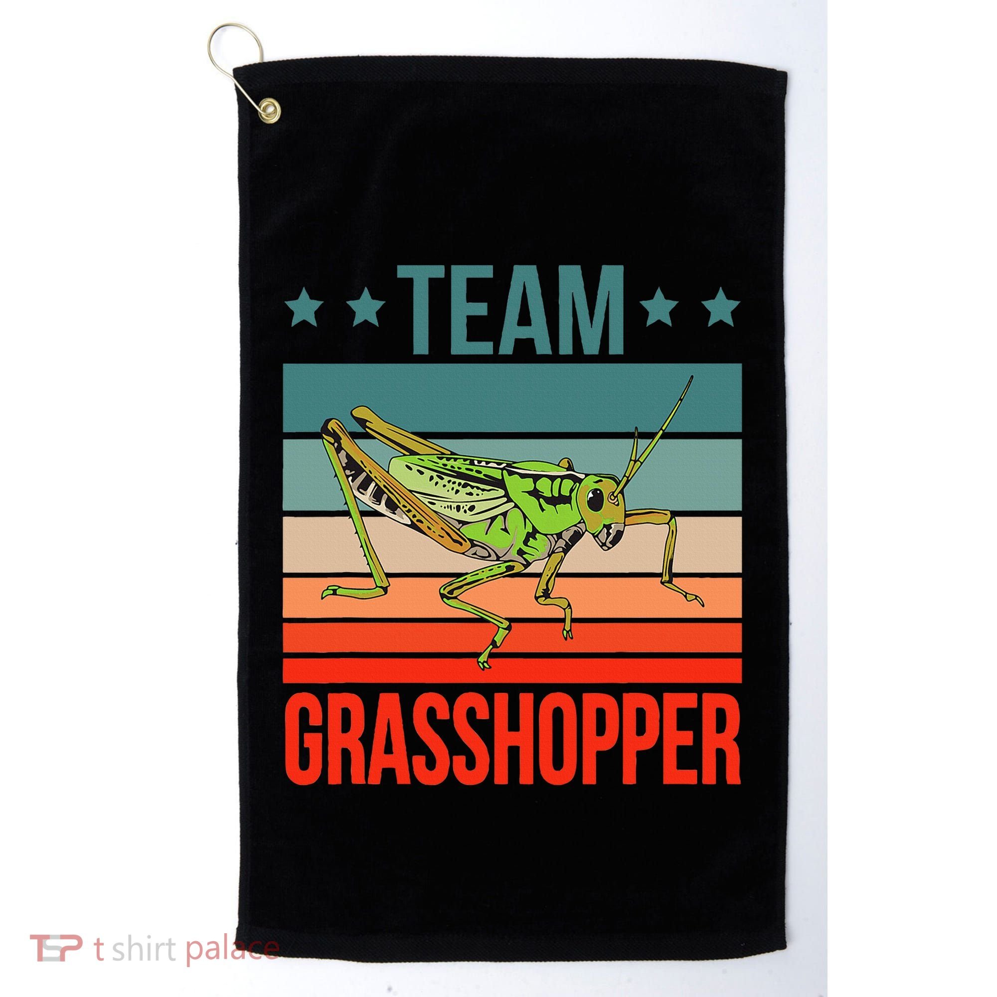 Team Grasshopper Locust Entomologist Insect Grasshopper Golf Towel