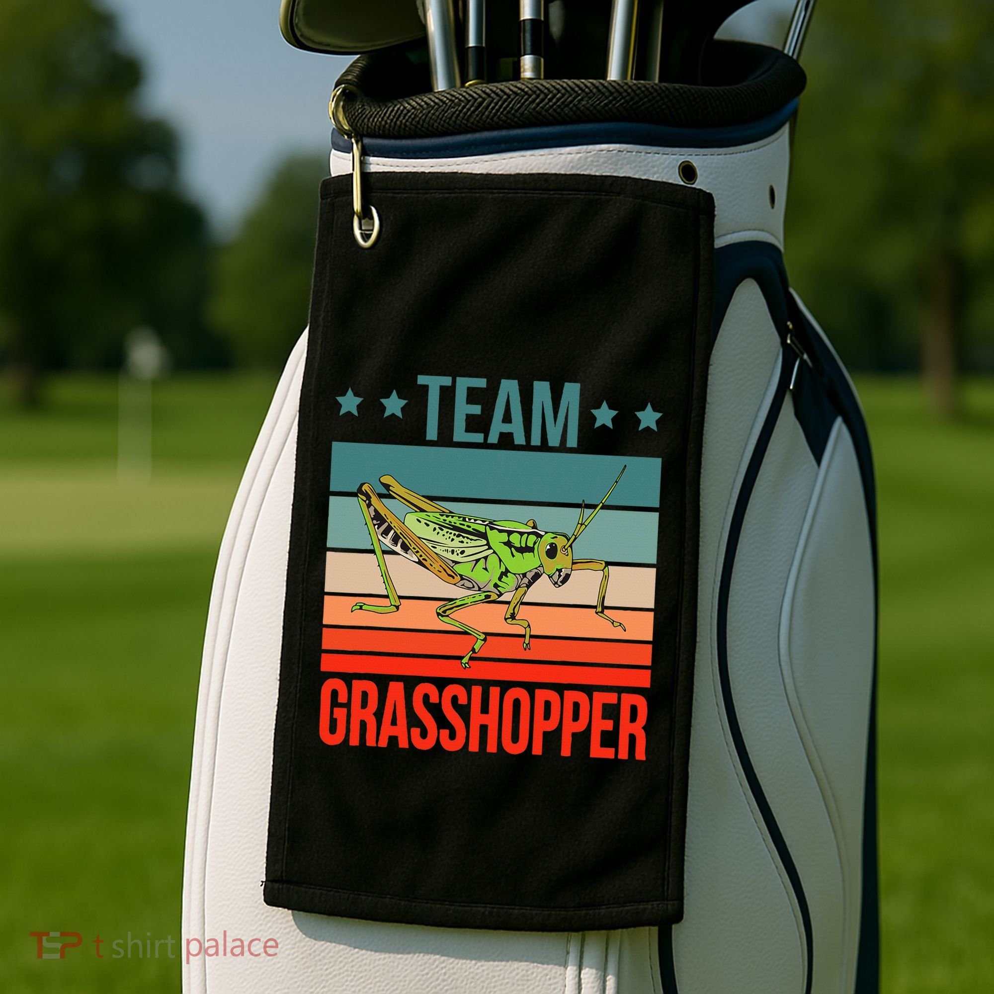 Team Grasshopper Locust Entomologist Insect Grasshopper Golf Towel