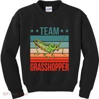 Team Grasshopper Locust Entomologist Insect Grasshopper Kids Sweatshirt thumb 0