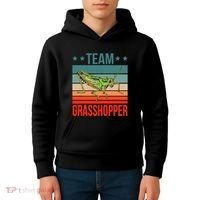 Team Grasshopper Locust Entomologist Insect Grasshopper Kids Hoodie thumb 4