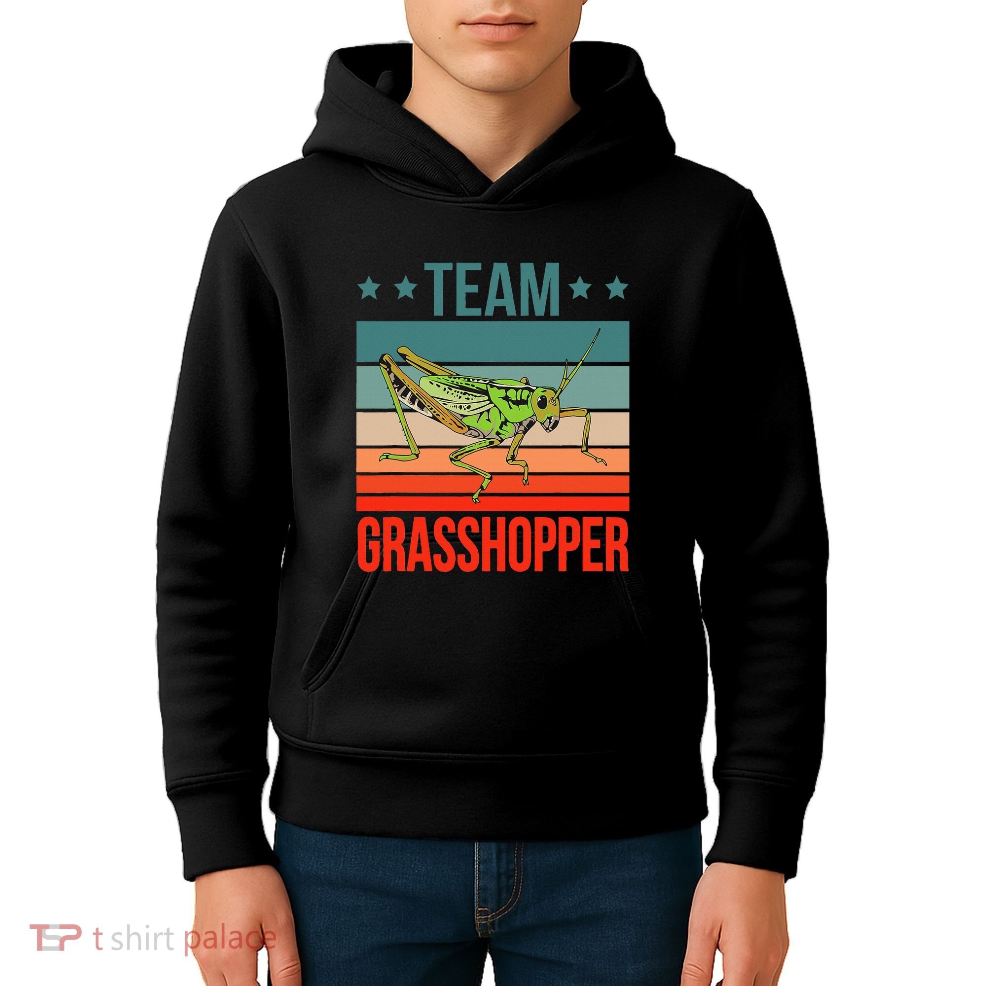 Team Grasshopper Locust Entomologist Insect Grasshopper Kids Hoodie