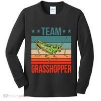 Team Grasshopper Locust Entomologist Insect Grasshopper Kids Long Sleeve Shirt thumb 0