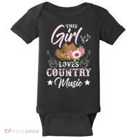 This Girl Loves Country Music Baby Bodysuit thumb 0