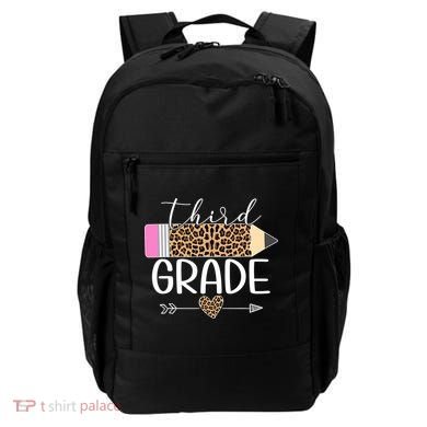 Third Grade Leopard Pencil Back To School Teachers Backpack