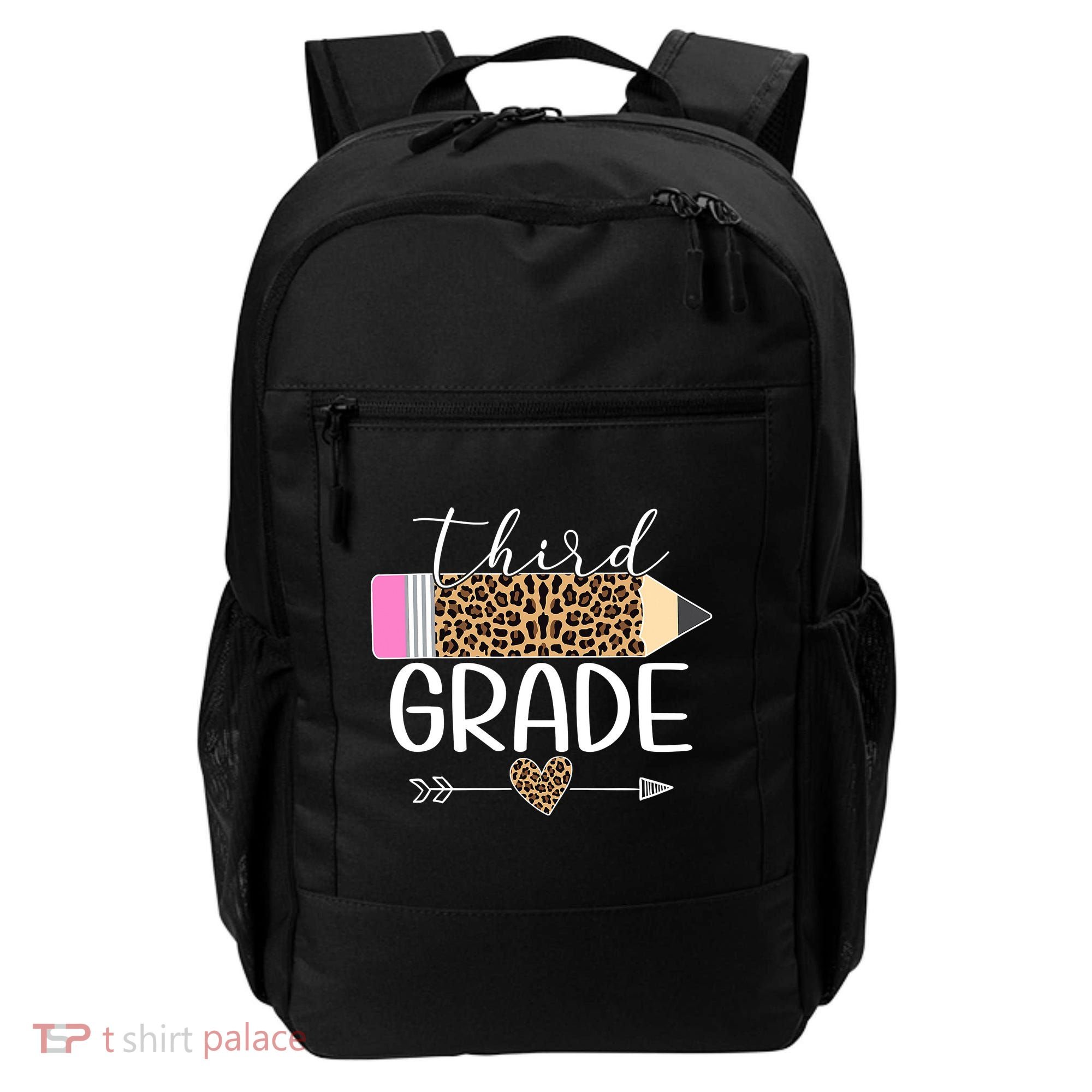 Third Grade Leopard Pencil Back To School Teachers Backpack