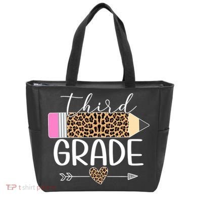 Third Grade Leopard Pencil Back To School Teachers Tote Bag
