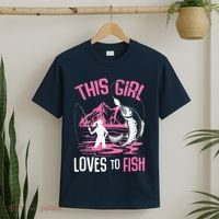 This Girl Loves To Fish Fishing Girl T-Shirt thumb 2