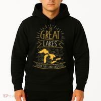 The Great Lakes Shark Free Unsalted Michigan Gift Hoodie thumb 2