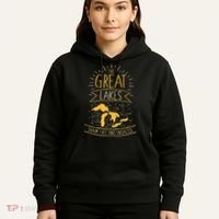 The Great Lakes Shark Free Unsalted Michigan Gift Hoodie thumb 5