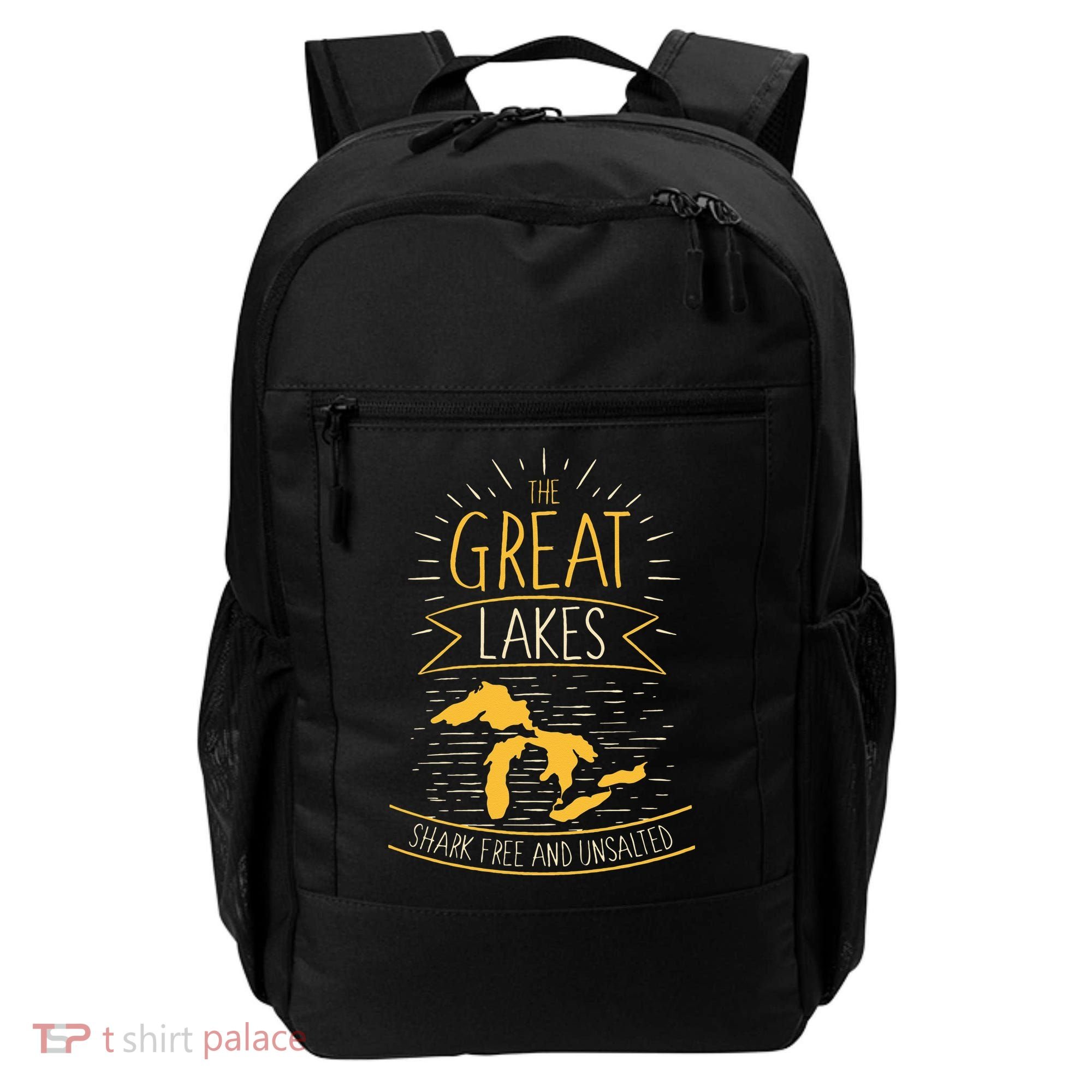 The Great Lakes Shark Free Unsalted Michigan Gift Backpack