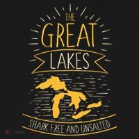 The Great Lakes Shark Free Unsalted Michigan Gift Women's Hoodie thumb 2