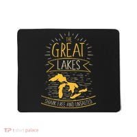 The Great Lakes Shark Free Unsalted Michigan Gift Mousepad thumb 0
