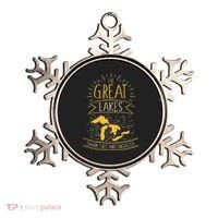 The Great Lakes Shark Free Unsalted Michigan Gift Ornament thumb 0