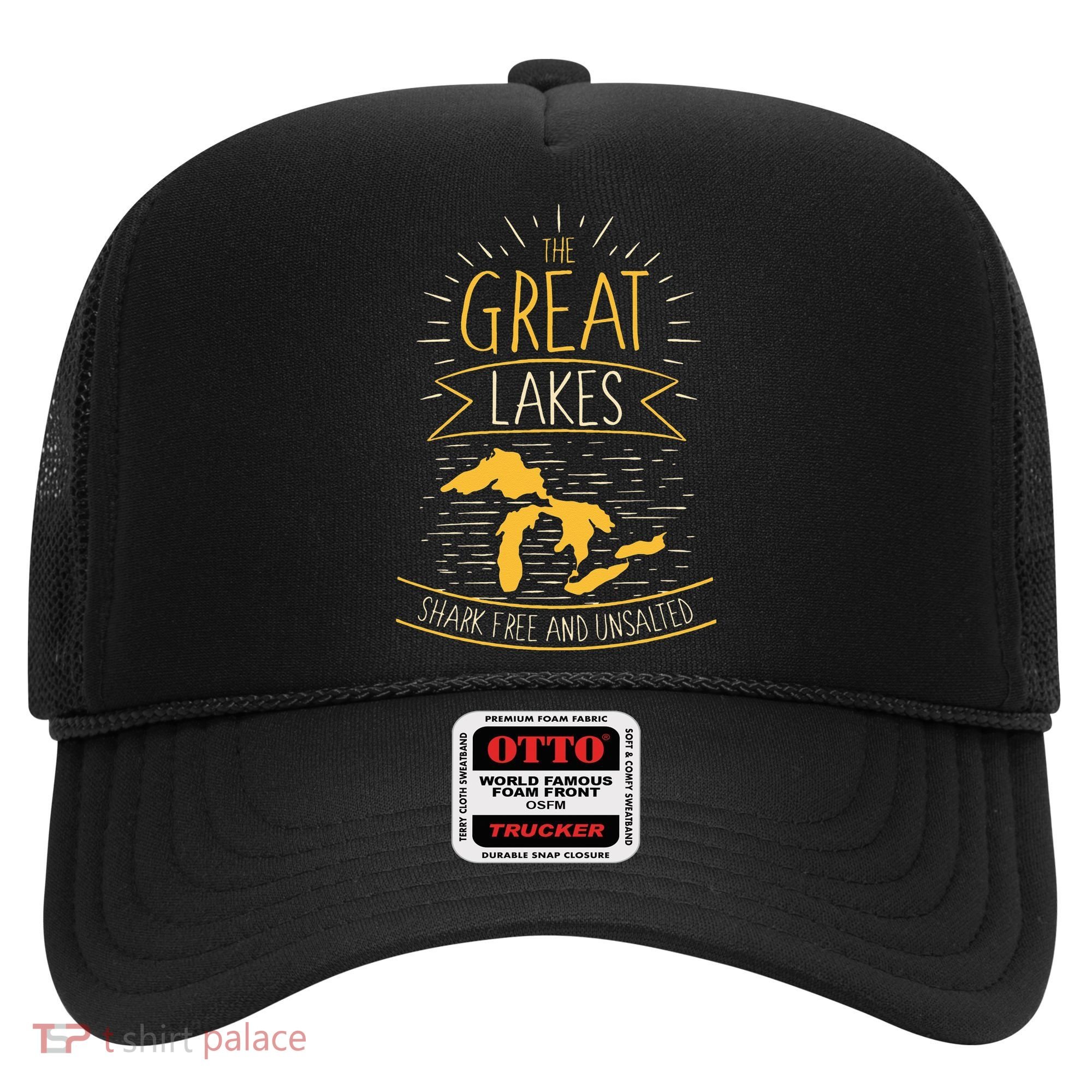 The Great Lakes Shark Free Unsalted Michigan Gift Hat