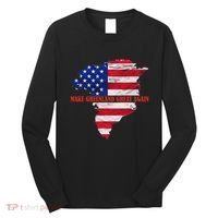 Trump Greenland Make Greenland Great Again Map Long Sleeve Shirt thumb 0
