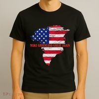 Trump Greenland Make Greenland Great Again Map T-Shirt thumb 3