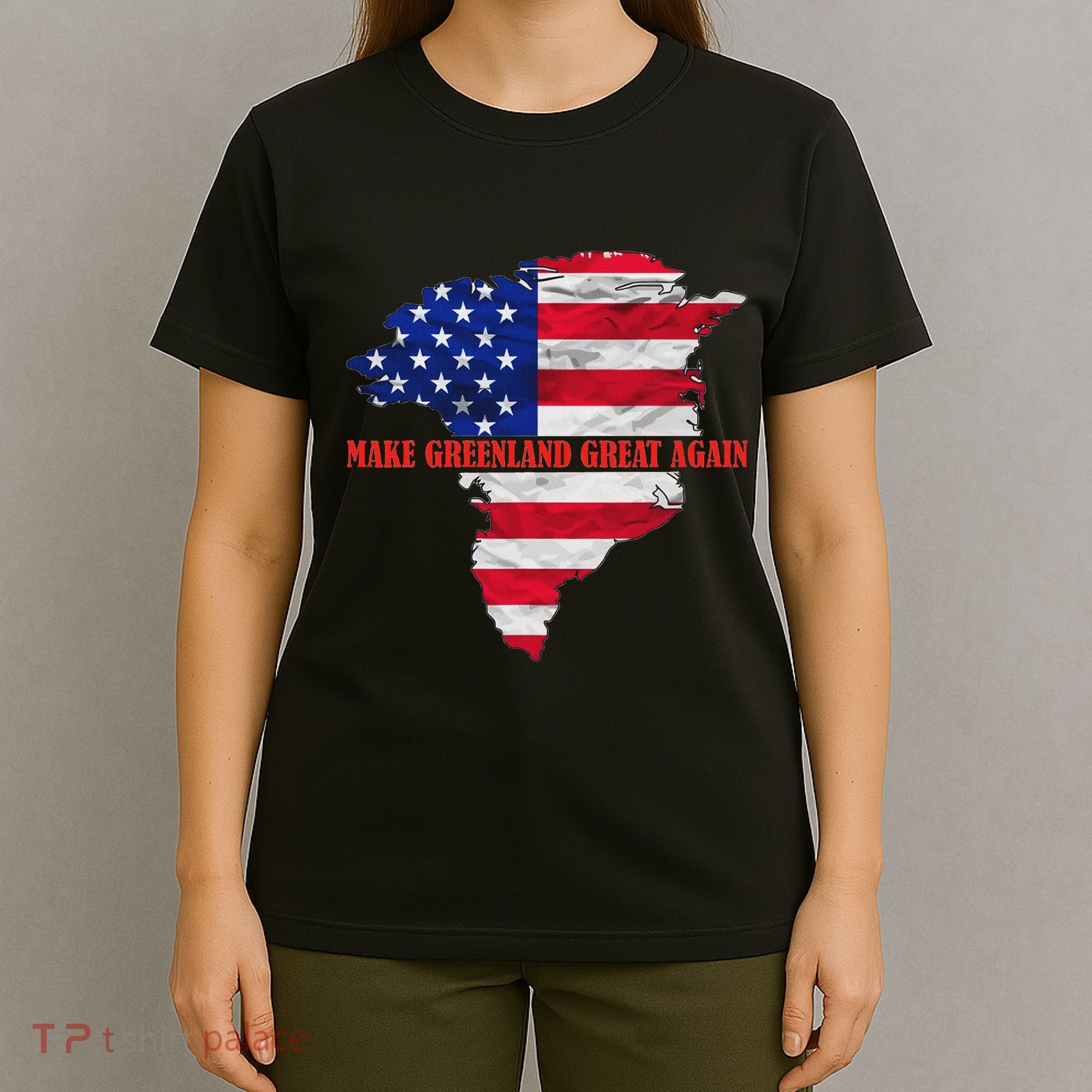 Trump Greenland Make Greenland Great Again Map T-Shirt