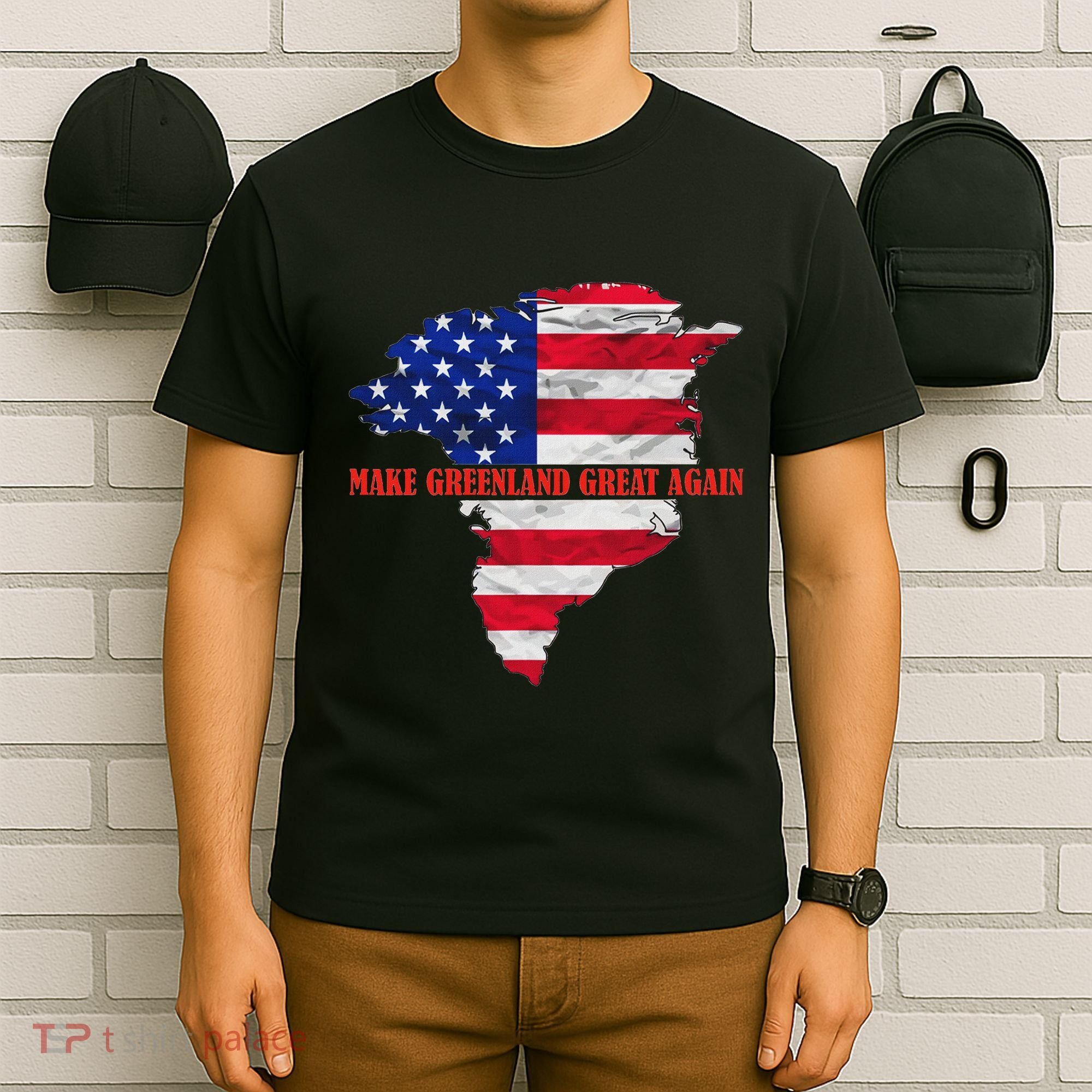 Trump Greenland Make Greenland Great Again Map T-Shirt