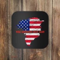 Trump Greenland Make Greenland Great Again Map Coaster thumb 0