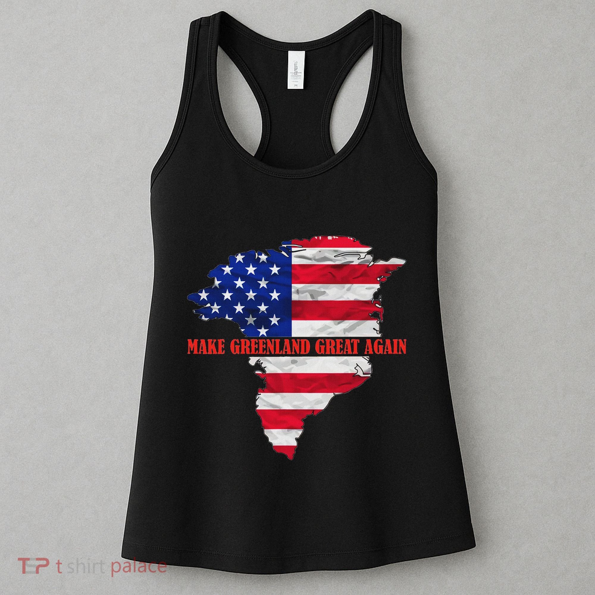 Trump Greenland Make Greenland Great Again Map Women's Tank Top