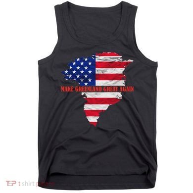 Trump Greenland Make Greenland Great Again Map Tank Top