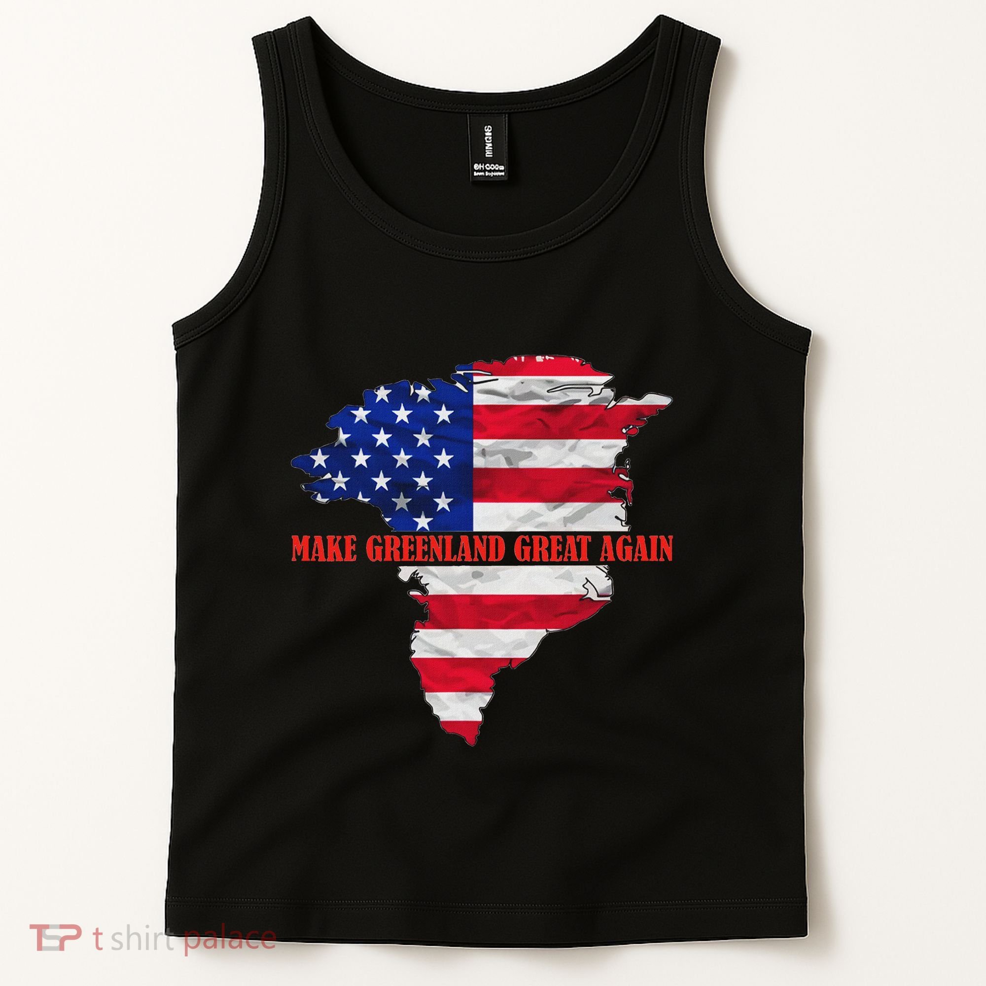 Trump Greenland Make Greenland Great Again Map Tank Top