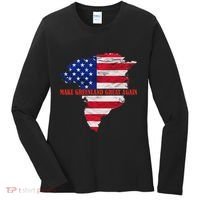 Trump Greenland Make Greenland Great Again Map Women's Long Sleeve Shirt thumb 0