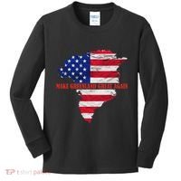 Trump Greenland Make Greenland Great Again Map Kids Long Sleeve Shirt thumb 0