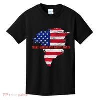 Trump Greenland Make Greenland Great Again Map Kids T-Shirt thumb 0