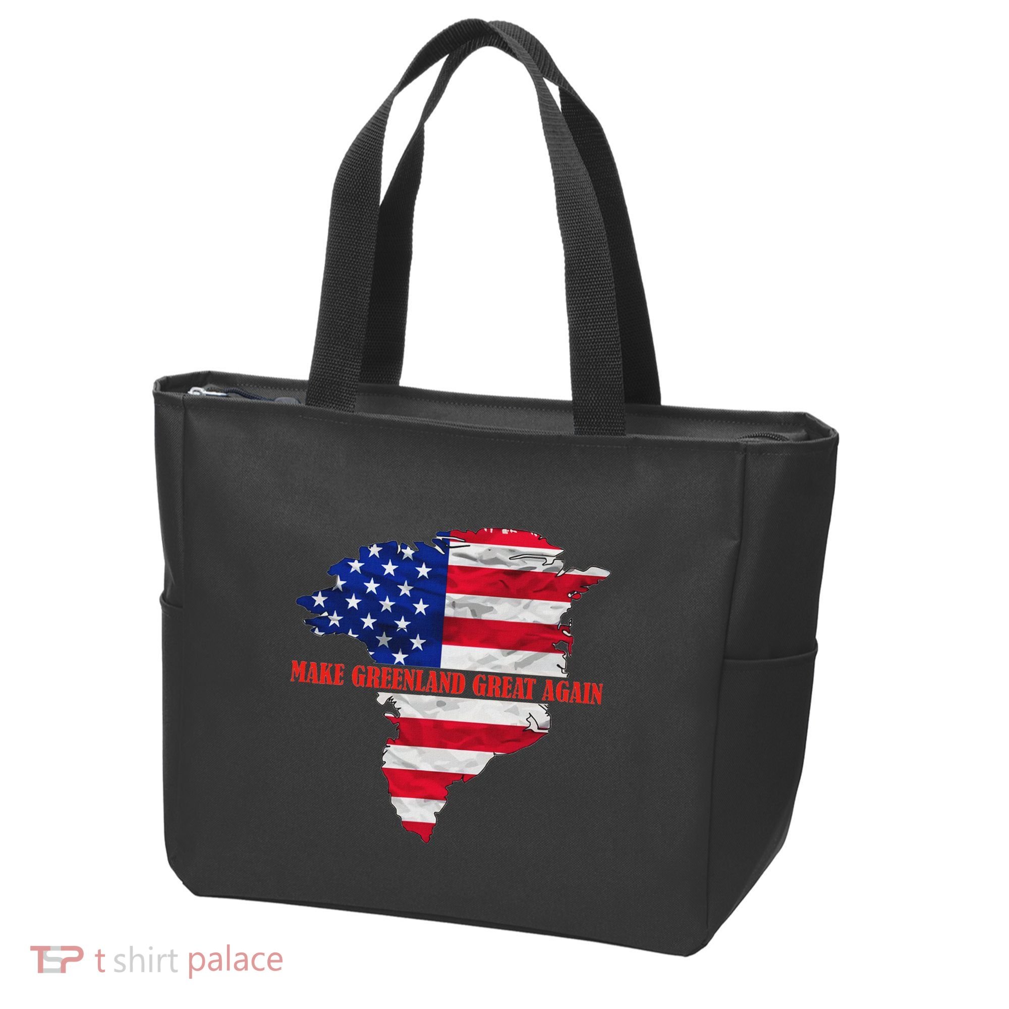 Trump Greenland Make Greenland Great Again Map Tote Bag