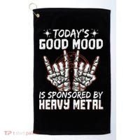 Today's Good Mood Is Sponsored By Heavy Metal Golf Towel thumb 0