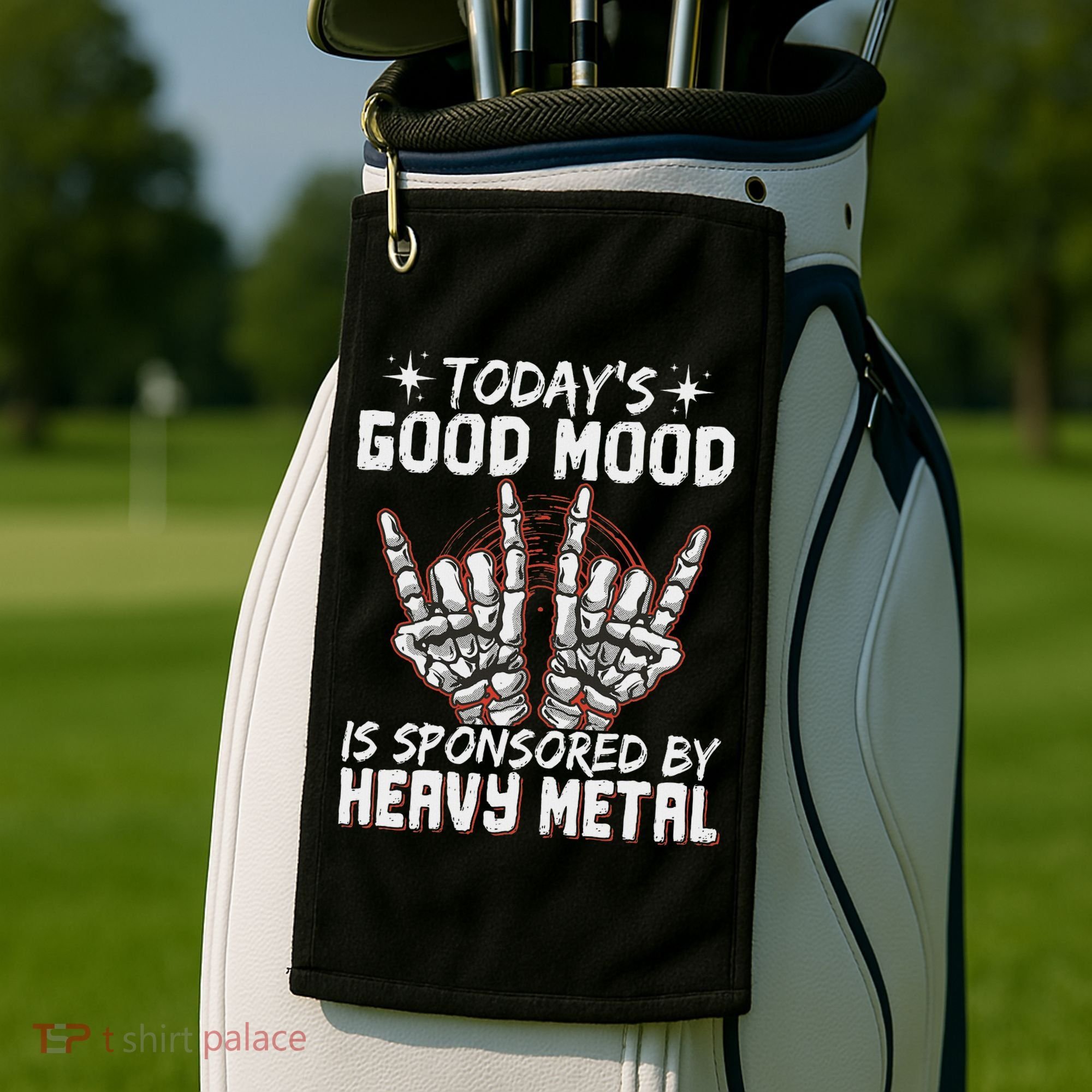 Today's Good Mood Is Sponsored By Heavy Metal Golf Towel