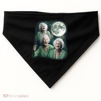Three Granny Moon 3 Old Ladys Howling Weird Cursed Meme USA-Made Doggie Bandana thumb 0