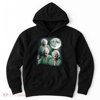 Three Granny Moon 3 Old Ladys Howling Weird Cursed Meme Hoodie thumb 0