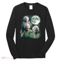 Three Granny Moon 3 Old Ladys Howling Weird Cursed Meme Long Sleeve Shirt thumb 0