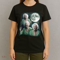 Three Granny Moon 3 Old Ladys Howling Weird Cursed Meme T-Shirt thumb 4