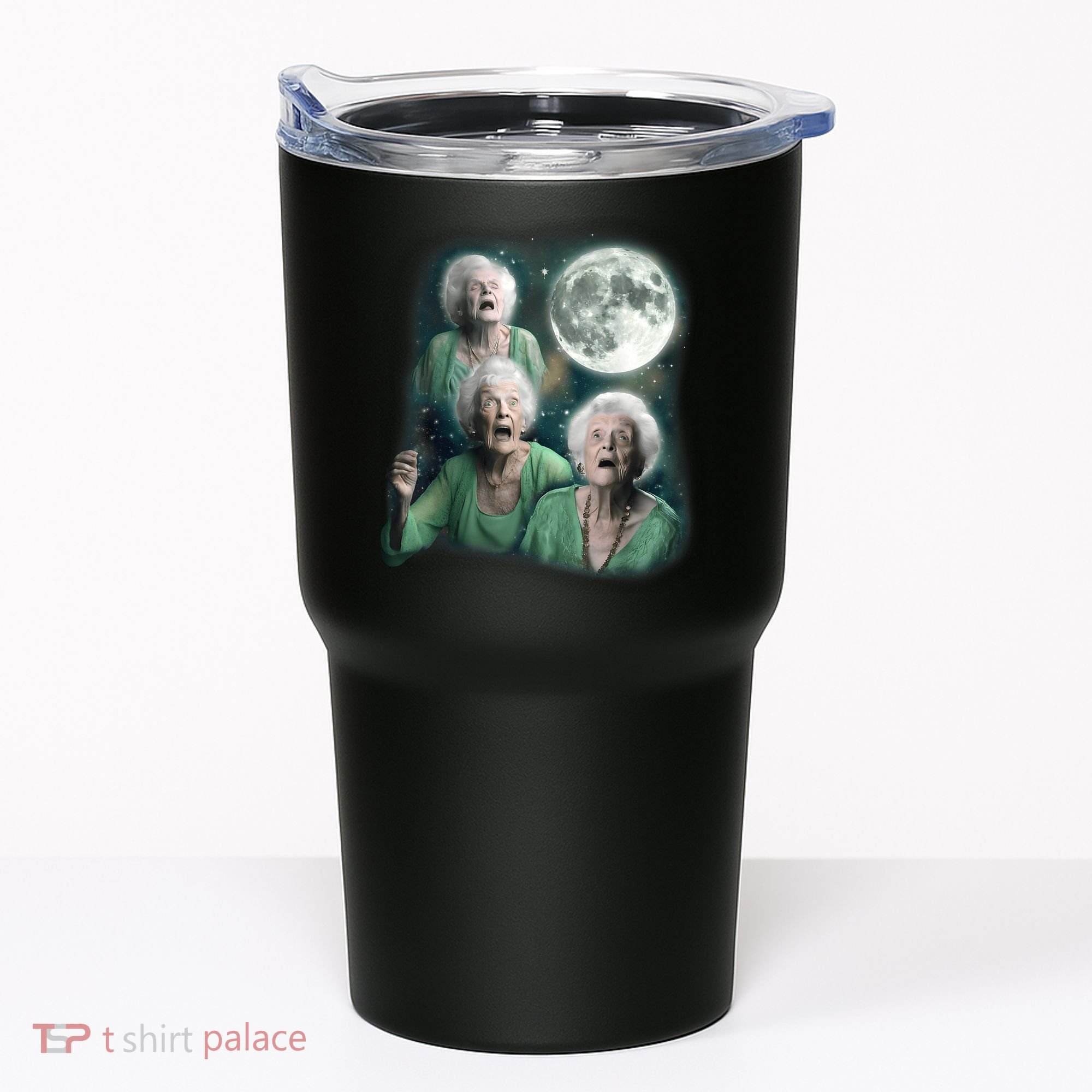 Three Granny Moon 3 Old Ladys Howling Weird Cursed Meme Tumbler