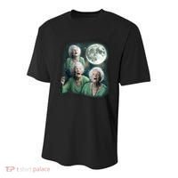 Three Granny Moon 3 Old Ladys Howling Weird Cursed Meme Youth Performance Sprint T-Shirt thumb 0