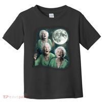Three Granny Moon 3 Old Ladys Howling Weird Cursed Meme Toddler T-Shirt thumb 0