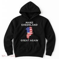 Trump Greenland Make Greenland Great Again Map Hoodie thumb 0