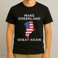 Trump Greenland Make Greenland Great Again Map T-Shirt thumb 3
